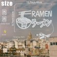 thumbnail image 4 of Letrero de neón Noodle Ramen LED para decoración de pared, 40 x 22 cm, 4 of 9