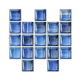 thumbnail image 1 of Cateissary 10 piezas mosaico adhesivo para pared calcomanía decoración habitación adorno 3D azulejo pegatina escena diseño ornamento azulejos Decoración del hogar Azul 10*10*20 piezas, 1 of 6