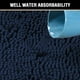 thumbnail image 4 of Alfombra de baño H.VERSAILTEX, felpilla azul marino, 43 x 60 cm, absorbente, 4 of 6