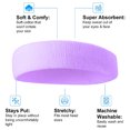 thumbnail image 2 of Banda para el sudor Banda para la cabeza deportiva, banda para la cabeza con absorción del sudor, banda para la cabeza con toalla deportiva, juego de toallas de algodón con banda para la, 2 of 5