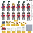 thumbnail image 3 of 12 PCS Colección de Minifiguras de la Serie Cruzados Ingleses – Figuras de Acción Inspiradas en Guerreros Medievales, Divertido Juguete de Bloques DIY para Navidad y Fanáticos, 3 of 4
