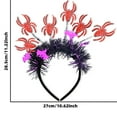 thumbnail image 3 of YANHAIGONG Halloween Headbands for Women,Girls Halloween Headband,Day Of The Dead Hair Hoop Headband,Halloween Headband Pumpkin Spider Hair Halloween Party Environment Layout Radial Headband, 3 of 5