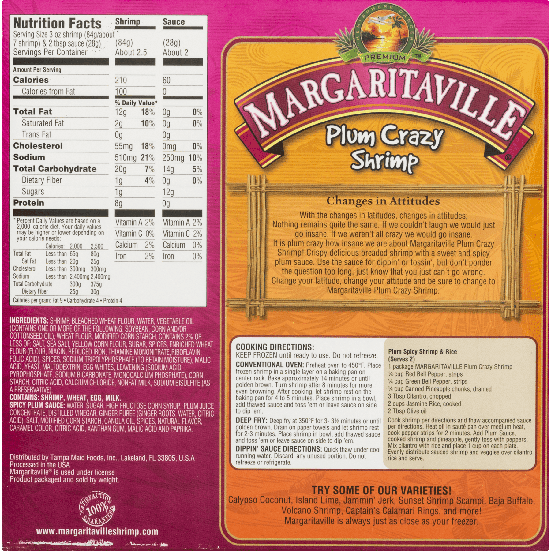 Margaritaville Plum Crazy Shrimp Walmart Com Walmart Com