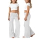 thumbnail image 1 of Pantalones de Cintura Alta de Pierna Ancha para Mujeres Pantalones de Yoga Plegables de Cintura Elástica Pantalones de Pierna Ancha Casuales Y Cómodos para Niños, 1 of 5