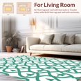 thumbnail image 2 of ODIKA 4'x6' Machine Washable Non-Slip Area Rug, Minimalist Lattice Illusion with Op Art Inspired Checks High Traffic Rug with Pad, Green, 453479, 2 of 8
