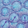 thumbnail image 3 of PYYNA-Winter Snowflake Party Supplies for 40 Guests, Disposable Tableware Set Includes Paper Plates, Napkins, Forks, Tablecloth for Girls Princess Party Christmas Winter Holiday Party Decorations, 3 of 3