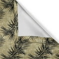 thumbnail image 3 of Ambesonne Palm Valance & Curtain 3 Pcs Set, Tropical Leaves Theme Print, 55"x36", Sepia and Charcoal Grey, 3 of 7