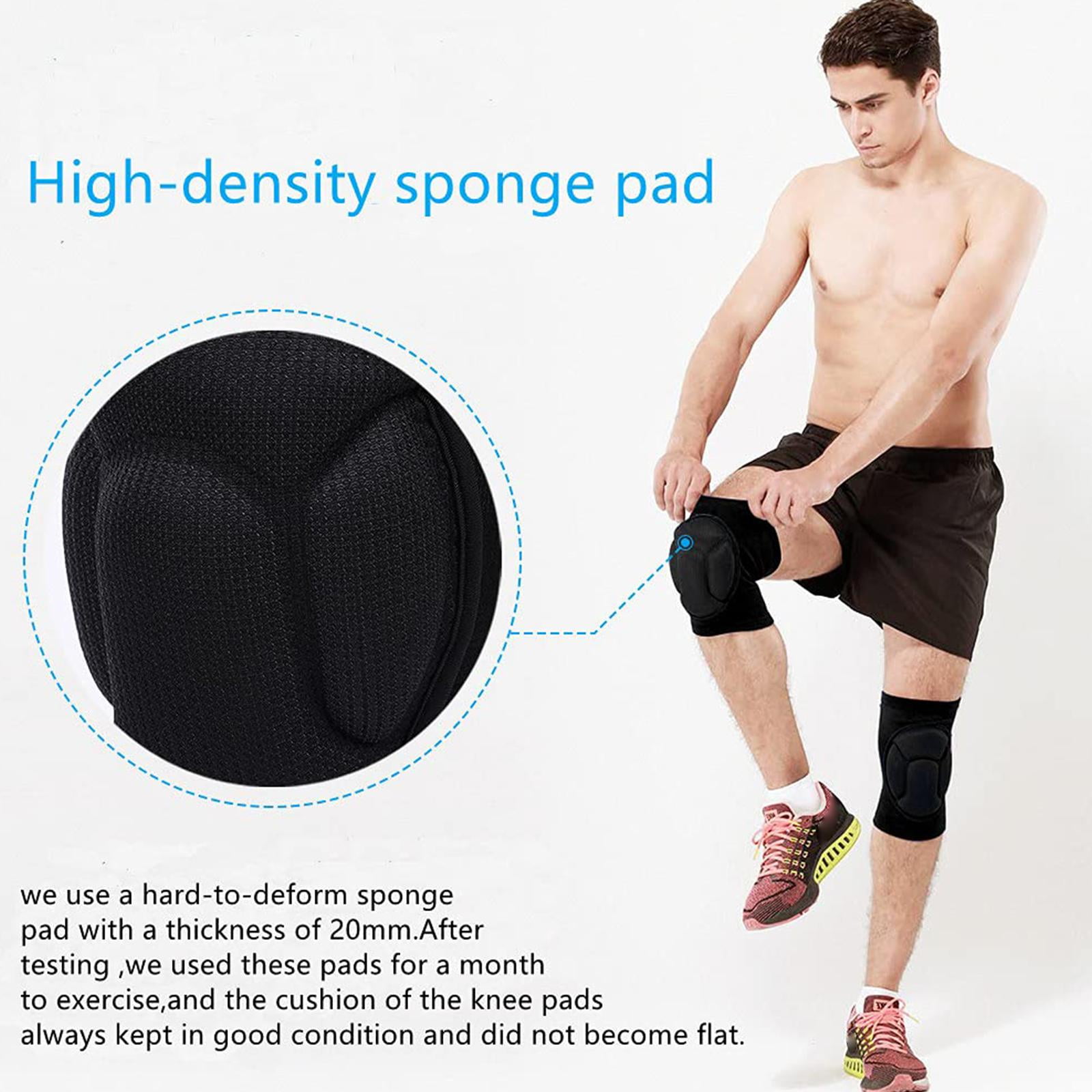 1 Pair Protective Knee Pad Thick Sponge Football Volleyball Pad Knee Collision Knee Pad Sports Z5N1