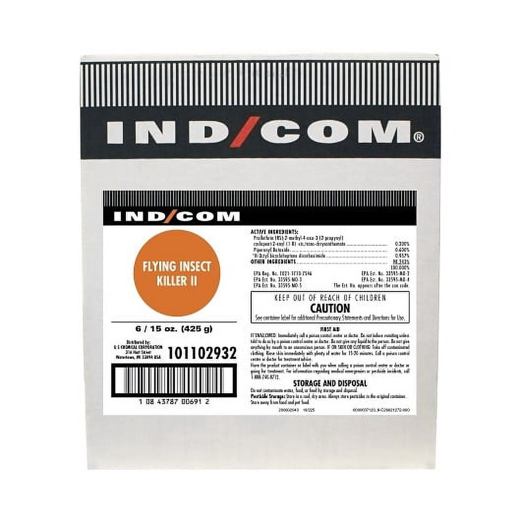 (Price/Case)U.S.Chemical Ind/Com Flying Insect Killer, 15 Fluid Ounces, 6 Per Case