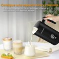 thumbnail image 4 of Espumador de Leche Electrico Grande 4 in 1, [Actualizado 430ml Capacidad] Crea Espuma Fria o Caliente, Homtronics 400W Vaporizador de Leche Automatico, Acero Inoxidable, para Caf&eacute;, Latte, C, 4 of 8