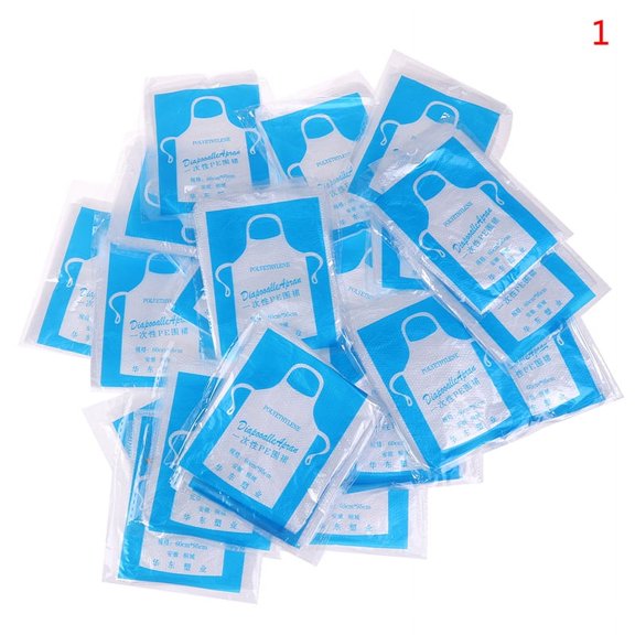 AOWA 25PCS Disposable Cleaning Easy Use Kitchen Aprons For Bbq Cooking Apron