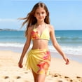 thumbnail image 2 of Gunia Swimsuit For Teen Girls 2 Piece Floral Print Bikini Swim Bathing For Kids Summer Beach Bathing Suit 7-8 Years, 2 of 6