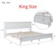 thumbnail image 3 of King/Queen/Full Size Modern White Solid Wood Platform Bed Frame[US-W] My Lux Decor Round, 3 of 6
