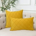 thumbnail image 4 of 2pcs Rectangular pillowcase with striped pattern Simple solid color, 4 of 6