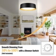 thumbnail image 4 of Luz de Techo LED BrightHome 16in 30W Regulable Negra y Dorada, 4 of 7