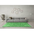thumbnail image 3 of Ahgly Company Indoor Square Persian Emerald Green Traditional Area Rugs, 7' Square, 3 of 4