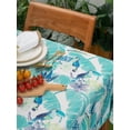 thumbnail image 6 of Indoor Outdoor Tabletop for Spring Summer Decorations, Picnics and Dinner Parties - Stain and Water Resistant, Jungle Canopy, Tablecloth, 60 x 84 Rectangle, 6 of 6