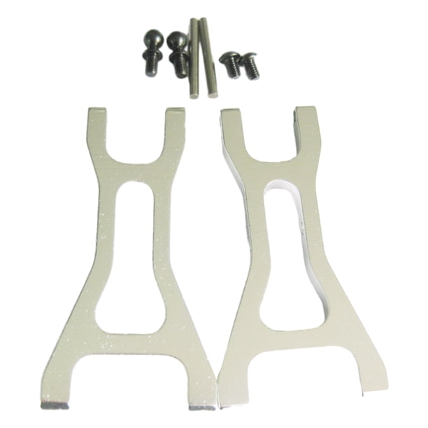 Vogacara RCGOFFLOW brazo de suspensión inferior trasero mejorado Rc brazo de suspensión inferior trasero para 1/18 Wltoys A959 A979 A969 959B Kits de construcción modelo Plata