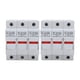 thumbnail image 4 of Base portafusibles RT18-63X con luz LED para montaje en riel, para fusible RO16 de 14 x 51 mm, 63 A, 500-690 V, 3 polos, 4 of 14