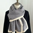 thumbnail image 3 of UTSJKR Winter Scarfs for Women Super Soft Knitted Chunky Scarves Cold Weather Accessories for Ladies Unisex Scarf 175 Cm Gift for Special Occasions Knit Accessory Gray, 3 of 3