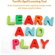 Coogam Wooden Alphabet Puzzle, ABC Letters Sorting Matching Game Educational Early Learning Toy for 3 Year Old