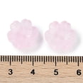 thumbnail image 3 of 500pcs Transparent Spray Paint Glass Beads Flower Lavender Blush 14x14x5mm Hole: 1.5mm, 3 of 3
