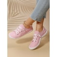 thumbnail image 4 of Women's Fashionable Soft And Comfortable Classic Outdoor Round Toe Lace-up Flat Canvas Casual Sneakers, 4 of 4
