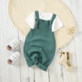 thumbnail image 6 of Sngxgn Long Sleeve Onsies for Baby Boys' Bodysuits Ribbed Fall Baby Boy Romper Undershirt(Green,80), 6 of 9