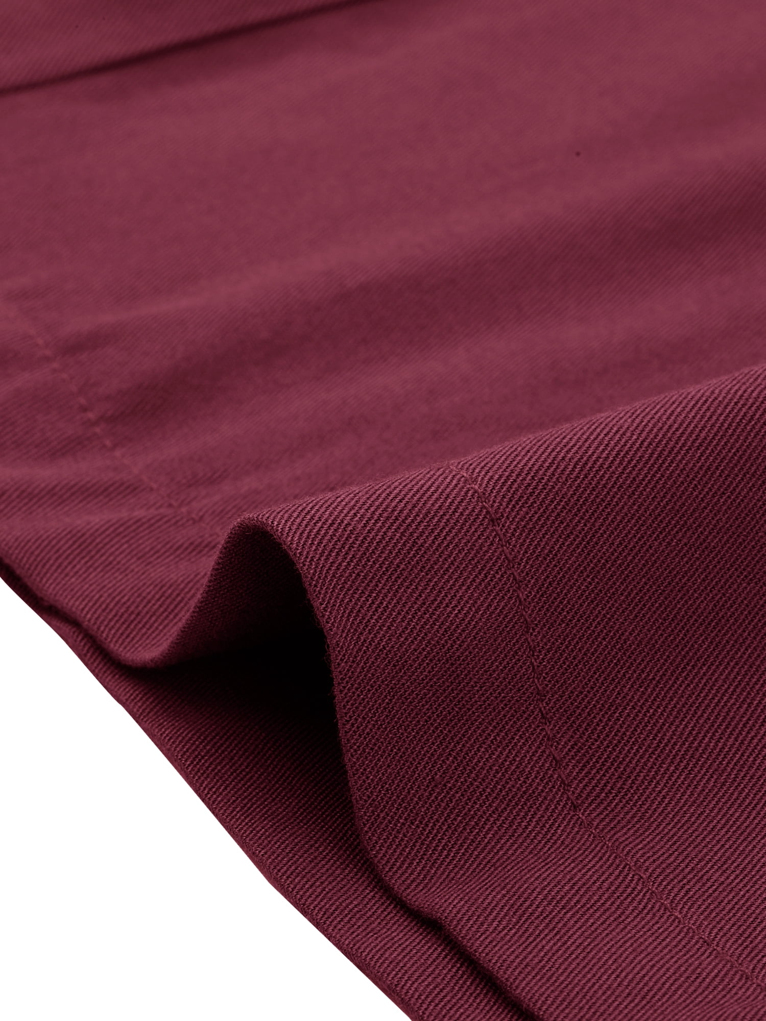 DARING DIVA Women's Plus Summer Elastic High Waisted Long Straight Pants 4X Burgundy