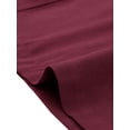 thumbnail image 5 of DARING DIVA Women's Plus Summer Elastic High Waisted Long Straight Pants 3X Burgundy, 5 of 6