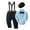 Blue, variant on Baby Boys Outfits Clothes Set 0-18 Months Toddler Infant Party Romper Suspender Pants Beret Hat Tie