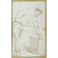 thumbnail image 2 of Ignace François Bonhomme 16x24 Black Ornate Framed Double Matted Museum Art Print Titled: Portrait of an Engineer Creating (1855-1861), 2 of 5