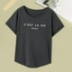 thumbnail image 1 of Camiseta para mujer, camisetas de verano, ropa deportiva informal, camisa con cuello redondo para viajes de oficina, compras, regalo para mujer S, 1 of 10