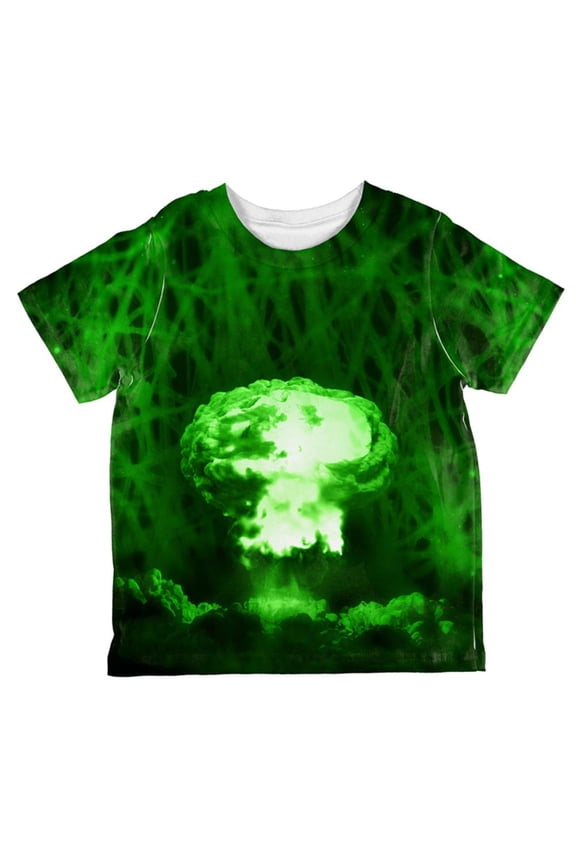 Gamma Radiation Atomic Explosion All Over Toddler T Shirt Multi 4T