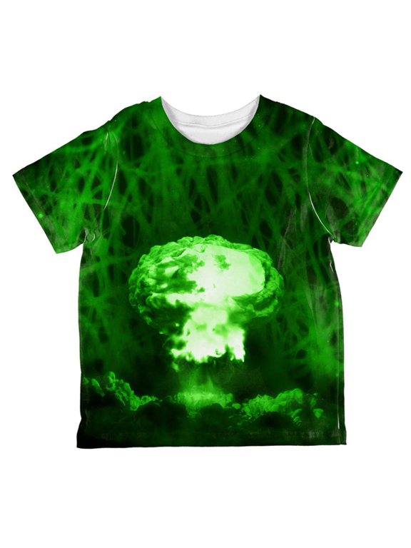 Gamma Radiation Atomic Explosion All Over Toddler T Shirt Multi 6T