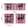 thumbnail image 6 of Halloween Ghostface Kitchen Window Curtains with Rod Pocket Over Sink Horror Spooky Small Window Treatment Cafe Short Curtains for Bathroom Tier Drapes,3 Piece Set,24 Inch, 6 of 6