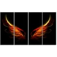 thumbnail image 2 of Hell Wings on Black Background - Abstract Wall Art Canvas, 2 of 3