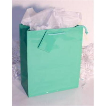 DDI 1272799 Mint Green Gift-Tote Bag - 13 in. x 10.5 in. x 5.5 in. Case Of 36