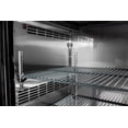 thumbnail image 4 of Heavy Duty Commercial Stainless Steel Back Bar Cooler with 3 Glass Doors (24" depth 72" length), 4 of 8