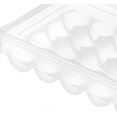 thumbnail image 3 of Egg storage container for refrigerator, organizer with lid, stackable for kitchen, 20 slots, 3 of 5
