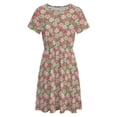 thumbnail image 4 of Peppermint Party Short Sleeve Dress Women Summer Evening Dresses Ladies Sundress, 4 of 7