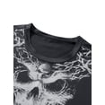thumbnail image 4 of Diconna Hauts d'Été Décontractés Gothiques pour Femmes Manches Courtes Col Rond Motif Vintage T-shirt Ample, 4 of 9