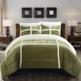 thumbnail image 4 of Chloe 3 or 2 Piece Comforter Set Ultra Plush Micro Mink Sherpa Lined Bedding – Decorative Pillow Shams Included, 4 of 10