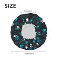 thumbnail image 5 of Yiaed Animal Footprints Print Reusable Shower Cap & Bath Cap & Lined, Oversized Waterproof Shower Caps Designed for all Hair Lengths, 5 of 7