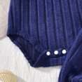 thumbnail image 5 of Kaprioy Baby Boy Romper Newborn Baby Boy Clothes Infant Boy Girl Striped Long Sleeve Sweatshirt Romper Bodysuit Soft Fall Winter Outfit, 5 of 9