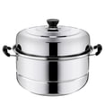 thumbnail image 1 of Weiweiguan 1pc Stainless Steel Steamer Soup Pot Multipurpose Pot Kitchen Supply Kitchenware, 1 of 6