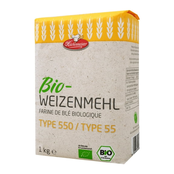 Küchenmeister Wheat Flour Type 550 (Bio-Weizenmehl Type 550)