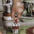 thumbnail image 4 of Prensa de café con mango de madera, prensa de café expreso para cocina, 53 mm 53 mm (acero inoxidable), 4 of 9
