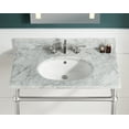 thumbnail image 4 of Swcorp CS-FGC004-BN 34.5 in. Verona Console Sink in Brushed Nickel with Carrara White Counter Top, 4 of 8