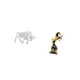 thumbnail image 5 of Estatua de toro,Estatua de toro,figura decorativa para escritorio,Arte decorativo coleccionable para el hogar y la oficina,Figura de escritorio,Estatua de caballo en, 5 of 8